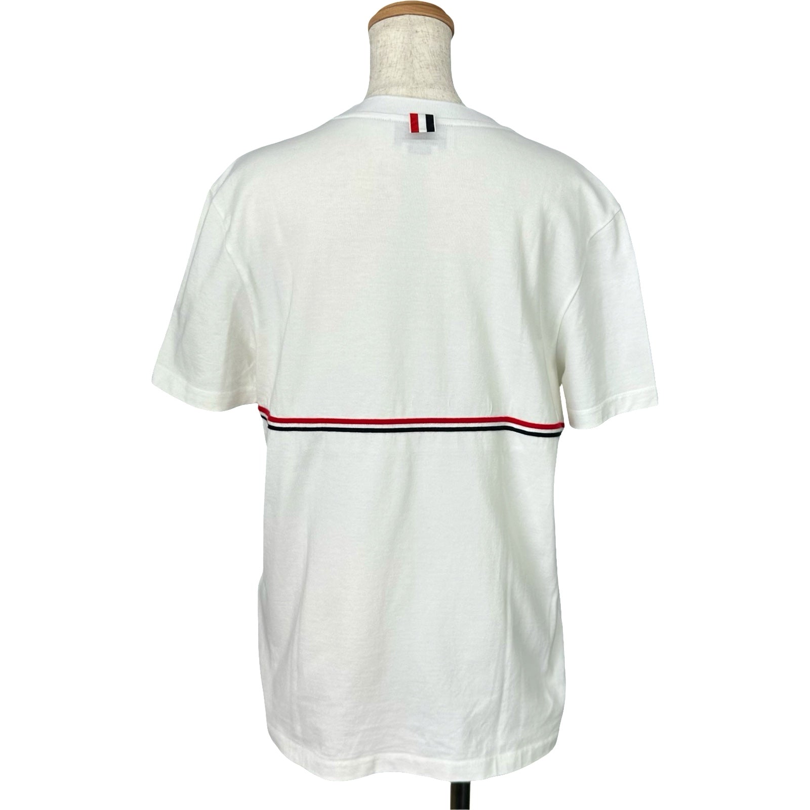 トムブラウン THOM BROWNE トリコロールTシャツ MJS221A-J0058-100