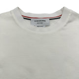 トムブラウン THOM BROWNE トリコロールTシャツ MJS221A-J0058-100 ホワイト コットン レディース 半袖Ｔシャツ