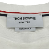 トムブラウン THOM BROWNE トリコロールTシャツ MJS221A-J0058-100 ホワイト コットン レディース 半袖Ｔシャツ