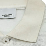 バーバリー BURBERRY TBロゴ刺繍ポロシャツ 8014005 ホワイト コットン メンズ ポロシャツ