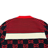 グッチ GUCCI GG総柄ニットセーター 496458 ブラック コットン メンズ セーター