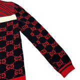 グッチ GUCCI GG総柄ニットセーター 496458 ブラック コットン メンズ セーター