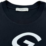 ジバンシィ GIVENCHY ロゴ刺繍Tシャツ BM70YD3002 ブラック コットン メンズ 半袖Ｔシャツ