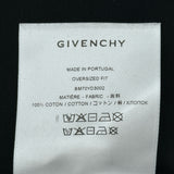 ジバンシィ GIVENCHY ロゴ刺繍Tシャツ BM70YD3002 ブラック コットン メンズ 半袖Ｔシャツ