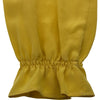 ミュウミュウ miu miu フリルシャツブラウス イエロー シルク レディース ブラウス