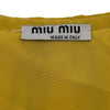 ミュウミュウ miu miu フリルシャツブラウス イエロー シルク レディース ブラウス