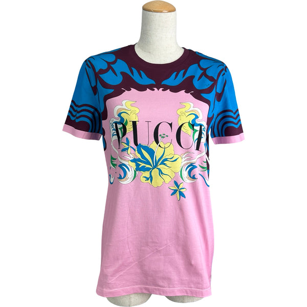 エミリオ・プッチ EMILIO PUCCI プリントTシャツ 0EJP45 ピンク