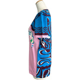 エミリオ・プッチ EMILIO PUCCI プリントTシャツ 0EJP45 ピンク コットン レディース 半袖Ｔシャツ
