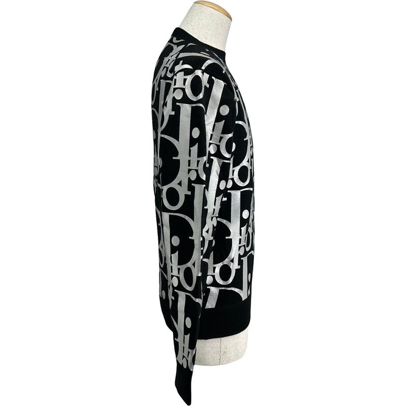 クリスチャン・ディオール Christian Dior オブリーク総柄ニット