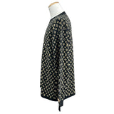 ルイ・ヴィトン LOUIS VUITTON モノグラム総柄ニットセーター FOKL01 ブラック シルク レディース ニット