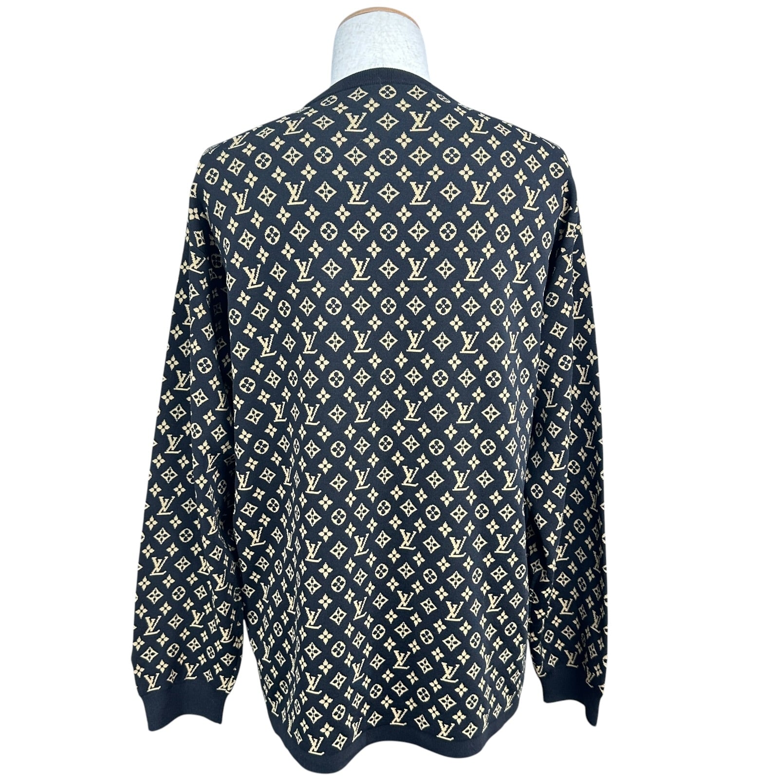 ルイ・ヴィトン LOUIS VUITTON モノグラム総柄ニットセーター FOKL01 