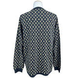 ルイ・ヴィトン LOUIS VUITTON モノグラム総柄ニットセーター FOKL01 ブラック シルク レディース ニット