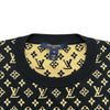 ルイ・ヴィトン LOUIS VUITTON モノグラム総柄ニットセーター FOKL01 ブラック シルク レディース ニット