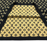 ルイ・ヴィトン LOUIS VUITTON モノグラム総柄ニットセーター FOKL01 ブラック シルク レディース ニット