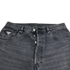 プラダ PRADA トライアングルロゴデニムパンツ GEP351 ブラック コットン メンズ デニムパンツ