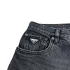 プラダ PRADA トライアングルロゴデニムパンツ GEP351 ブラック コットン メンズ デニムパンツ