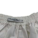 クリスチャン・ディオール Christian Dior ロゴラインロングスカート 157J24A2982 ホワイト ポリエステル レディース ロングスカート