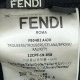 フェンディ FENDI FFライントラップパンツ FB0482 ブラック コットン メンズ パンツ