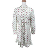 グッチ GUCCI フローラル総柄ボウタイワンピース 482714 アイボリー コットン レディース ワンピース