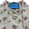 グッチ GUCCI フローラル総柄ボウタイワンピース 482714 アイボリー コットン レディース ワンピース