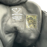 プラダ PRADA RE-NYLON トライアングルロゴショートブーツ ブラック ナイロン レディース ブーツ