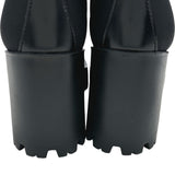 プラダ PRADA RE-NYLON トライアングルロゴショートブーツ ブラック ナイロン レディース ブーツ