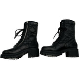 クリスチャン・ディオール Christian Dior カナージュキルティングレザーショートブーツ ブラック レザー レディース ブーツ