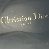 クリスチャン・ディオール Christian Dior カナージュキルティングレザーショートブーツ ブラック レザー レディース ブーツ