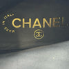シャネル CHANEL 総柄ペイントレザーショートブーツ ブラック レザー レディース ブーツ