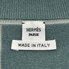 エルメス HERMES ツイルレールシルクトップス 2H2835D% グリーン シルク レディース その他トップス