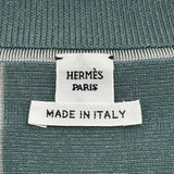 エルメス HERMES ツイルレールシルクトップス 2H2835D% グリーン シルク レディース その他トップス