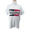 ディースクエアード DSQUARED ロゴプリントTシャツ S71GD0981 ホワイト コットン メンズ 半袖Ｔシャツ