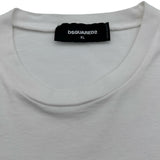 ディースクエアード DSQUARED ロゴプリントTシャツ S71GD0981 ホワイト コットン メンズ 半袖Ｔシャツ