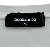 ディースクエアード DSQUARED ロゴプリントTシャツ S71GD0981 ホワイト コットン メンズ 半袖Ｔシャツ