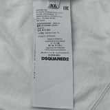 ディースクエアード DSQUARED ロゴプリントTシャツ S71GD0981 ホワイト コットン メンズ 半袖Ｔシャツ