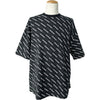 バレンシアガ BALENCIAGA ロゴ総柄プリントシャツ 570805 ブラック コットン メンズ 半袖Ｔシャツ