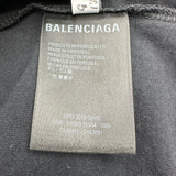 バレンシアガ BALENCIAGA ロゴ総柄プリントシャツ 570805 ブラック コットン メンズ 半袖Ｔシャツ