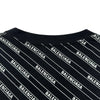 バレンシアガ BALENCIAGA ロゴ総柄プリントシャツ 570805 ブラック コットン メンズ 半袖Ｔシャツ