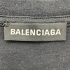 バレンシアガ BALENCIAGA ロゴ総柄プリントシャツ 570805 ブラック コットン メンズ 半袖Ｔシャツ