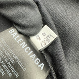 バレンシアガ BALENCIAGA ロゴ総柄プリントシャツ 570805 ブラック コットン メンズ 半袖Ｔシャツ