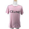 セリーヌ CELINE ロゴプリントTシャツ 2X764671Q ピンク コットン レディース 半袖Ｔシャツ