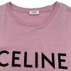 セリーヌ CELINE ロゴプリントTシャツ 2X764671Q ピンク コットン レディース 半袖Ｔシャツ