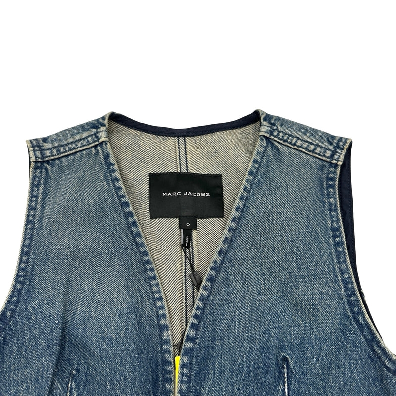 マークジェイコブス MARC JACOBS デニムノースリーブワンピース ブルー