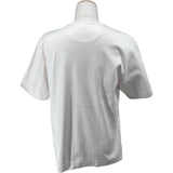 フェンディ FENDI FFロゴ刺繍Tシャツ FY0936 ホワイト コットン メンズ 半袖Ｔシャツ