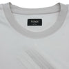 フェンディ FENDI FFロゴ刺繍Tシャツ FY0936 ホワイト コットン メンズ 半袖Ｔシャツ