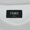 フェンディ FENDI FFロゴ刺繍Tシャツ FY0936 ホワイト コットン メンズ 半袖Ｔシャツ