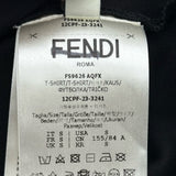 フェンディ FENDI ×FRGMT ×POKEMON カイリューTシャツ FS9626 ブラック コットン メンズ 半袖Ｔシャツ
