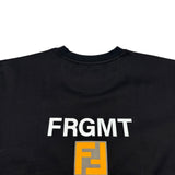 フェンディ FENDI ×FRGMT ×POKEMON カイリューTシャツ FS9626 ブラック コットン メンズ 半袖Ｔシャツ