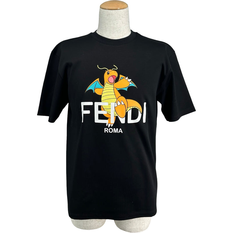 フェンディ FENDI ×FRGMT ×POKEMON カイリューTシャツ FS9626 ブラック
