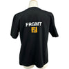 フェンディ FENDI ×FRGMT ×POKEMON カイリューTシャツ FS9626 ブラック コットン メンズ 半袖Ｔシャツ